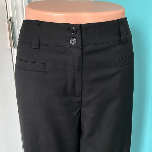 Carlisle Wool Charcoal Stretch Straight Leg Trouser Pants (size 6) - Picture 3 of 11